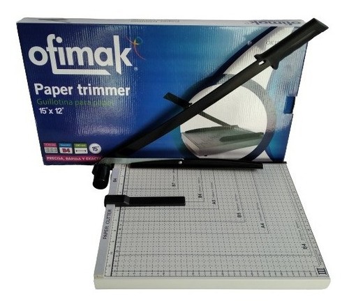 computadoras y laptops - CIZALLA, GUILLOTINA 12X15 PARA PAPEL CON BASE DE METAL 12x15 0