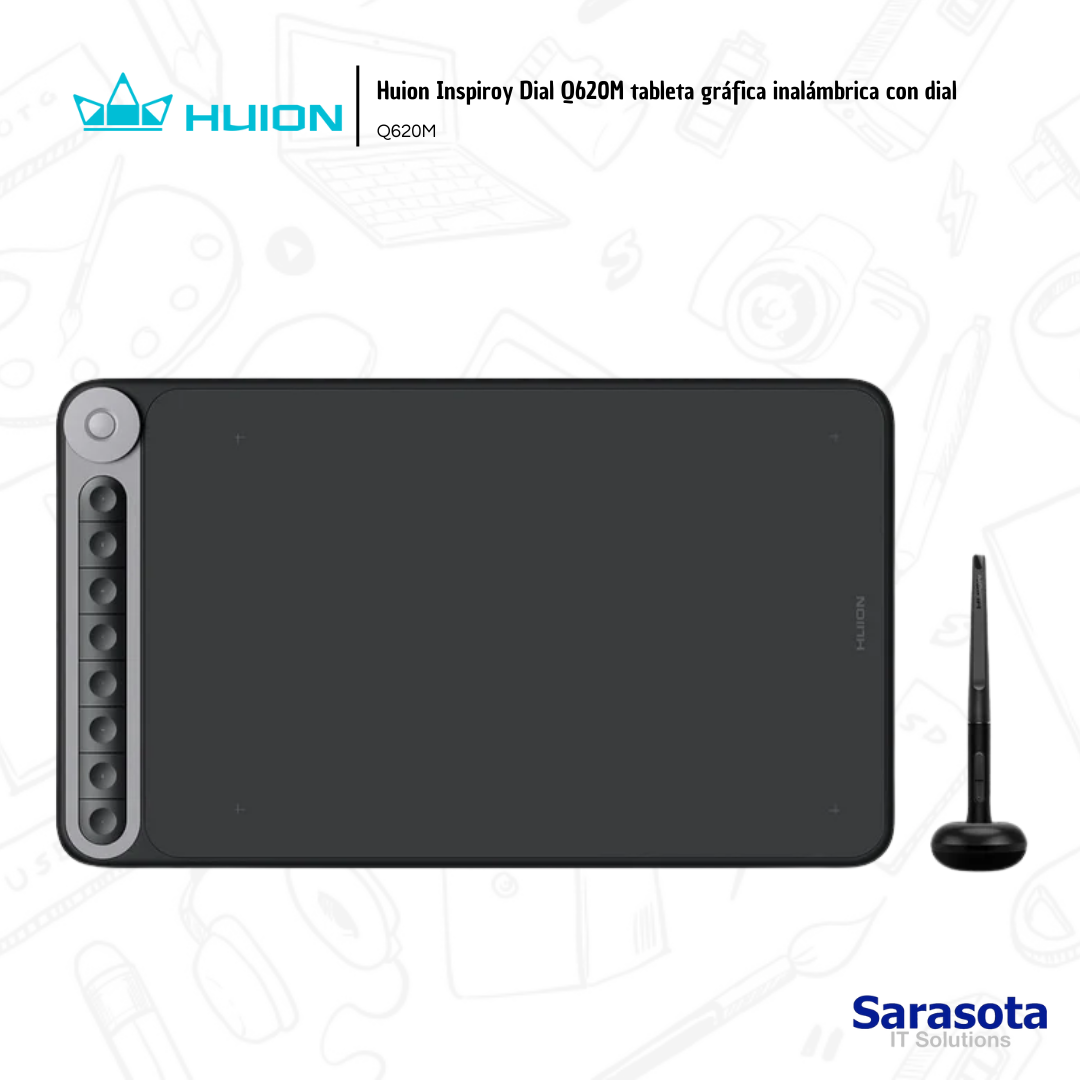accesorios para electronica - Huion Inspiroy Dial tableta gráfica inalámbrica