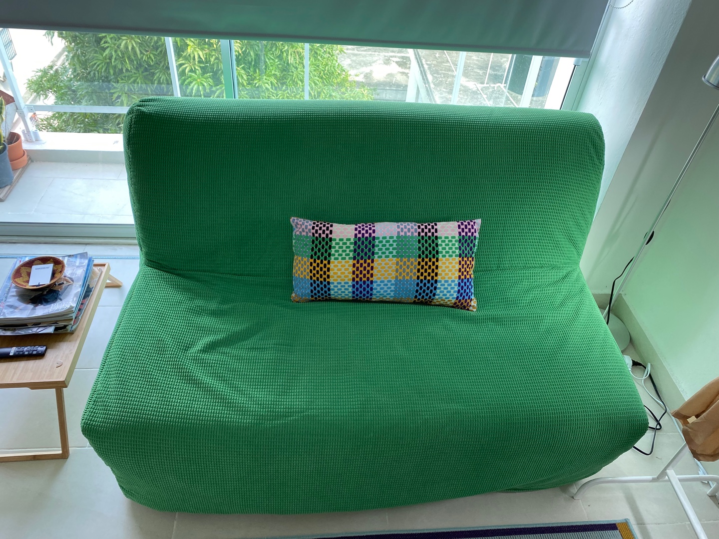 muebles y colchones - IKEA Sofa-cama color Verde. Como nuevo 10/10 3
