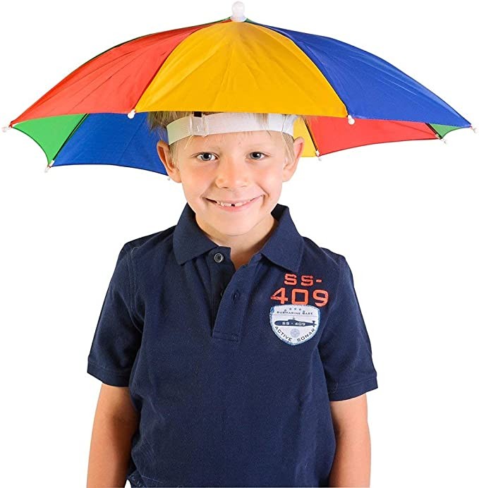 accesorios - Sombrero de Paraguas  Sombrilla Gorro de proteccion solar Adultos y Niños 3