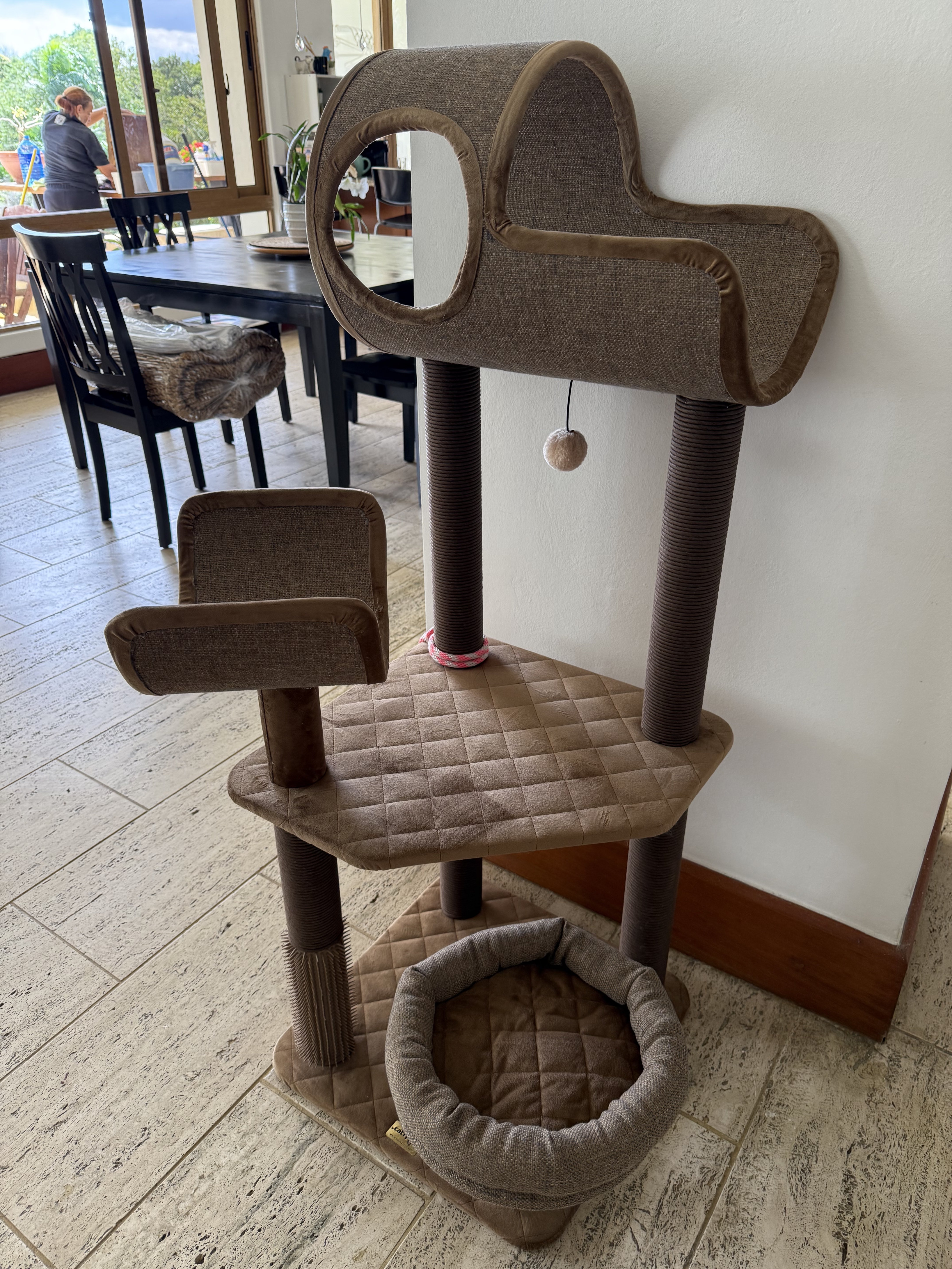 animales y mascotas - torre para gatos 2