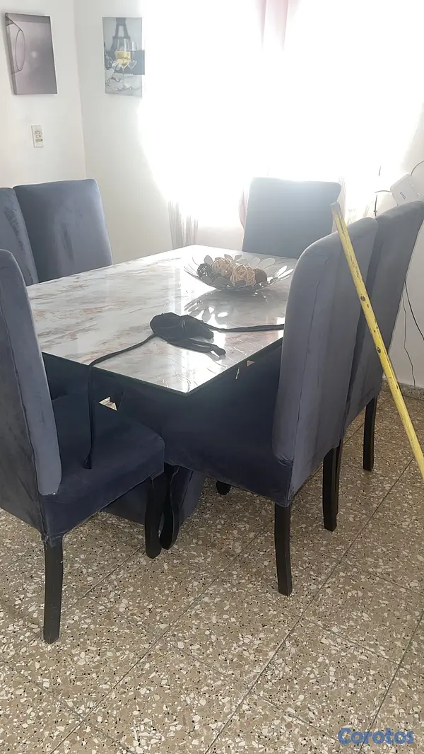 muebles y colchones - Juego de comedor de 6 sillas 3