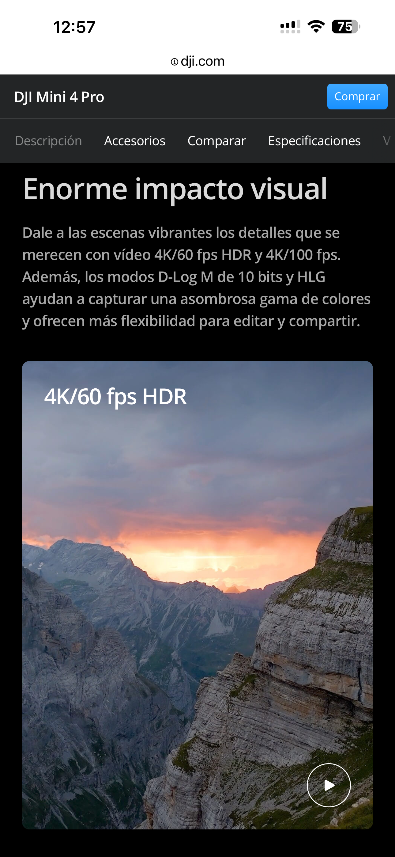 camaras y audio - Dron DJI mini 4 Pro RC-N2 5