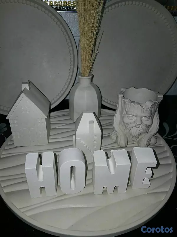 decoración y accesorios - piezas en yeso para pintar  5