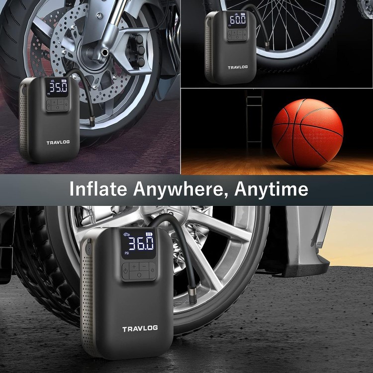 bicicletas y accesorios - Inflador de neumaticos, compresor de aire portatil, capacidad de  mAh 2