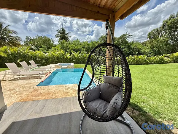 casas vacacionales y villas - VENDO LA ÚNICA VILLA NUEVA DISPONIBLE DENTRO DE ME 8