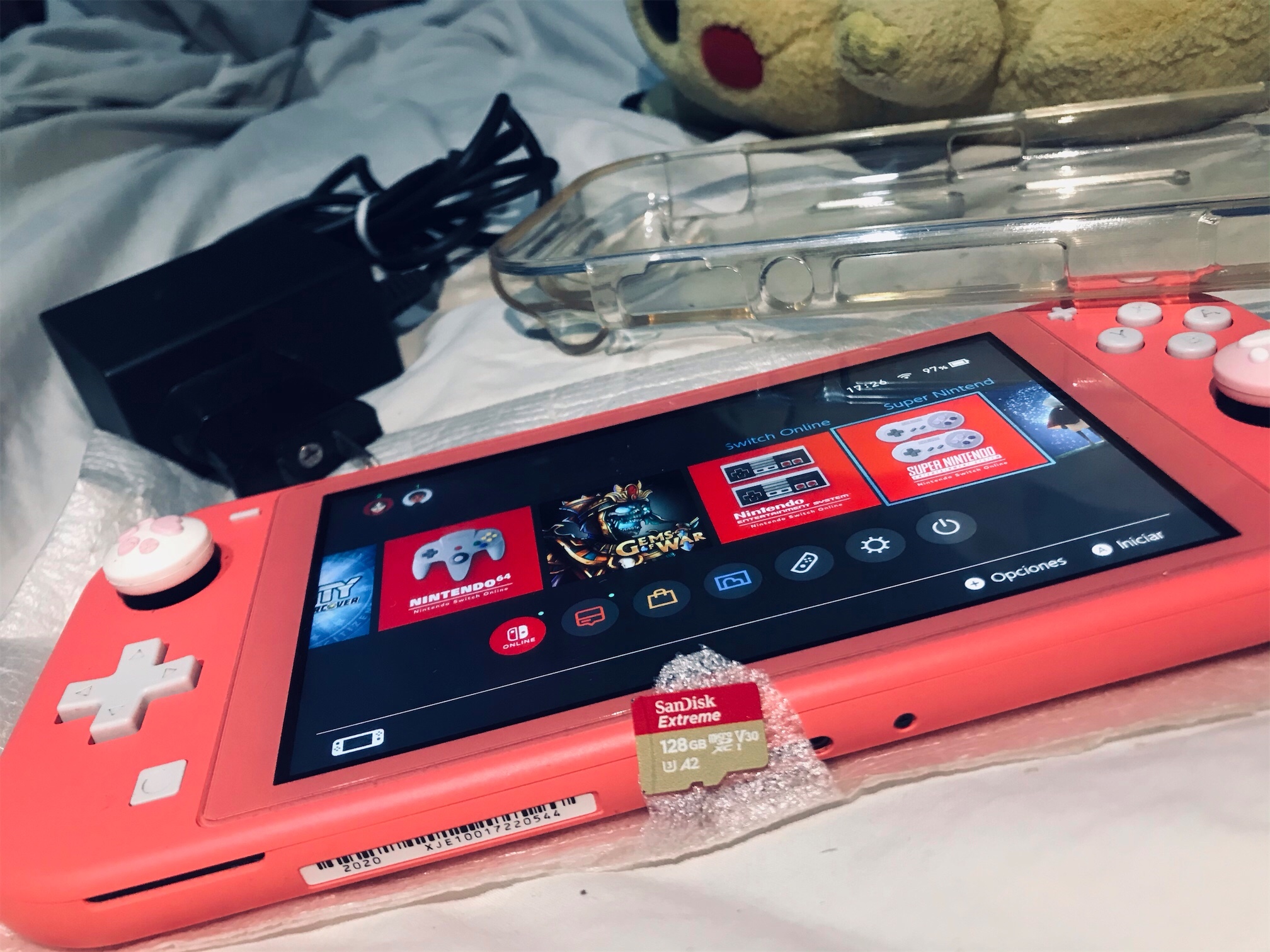 consolas y videojuegos - Nintendo Switch Lite + Memoria + Cargador + Cover.
LEER DESCRIPCIÓN.