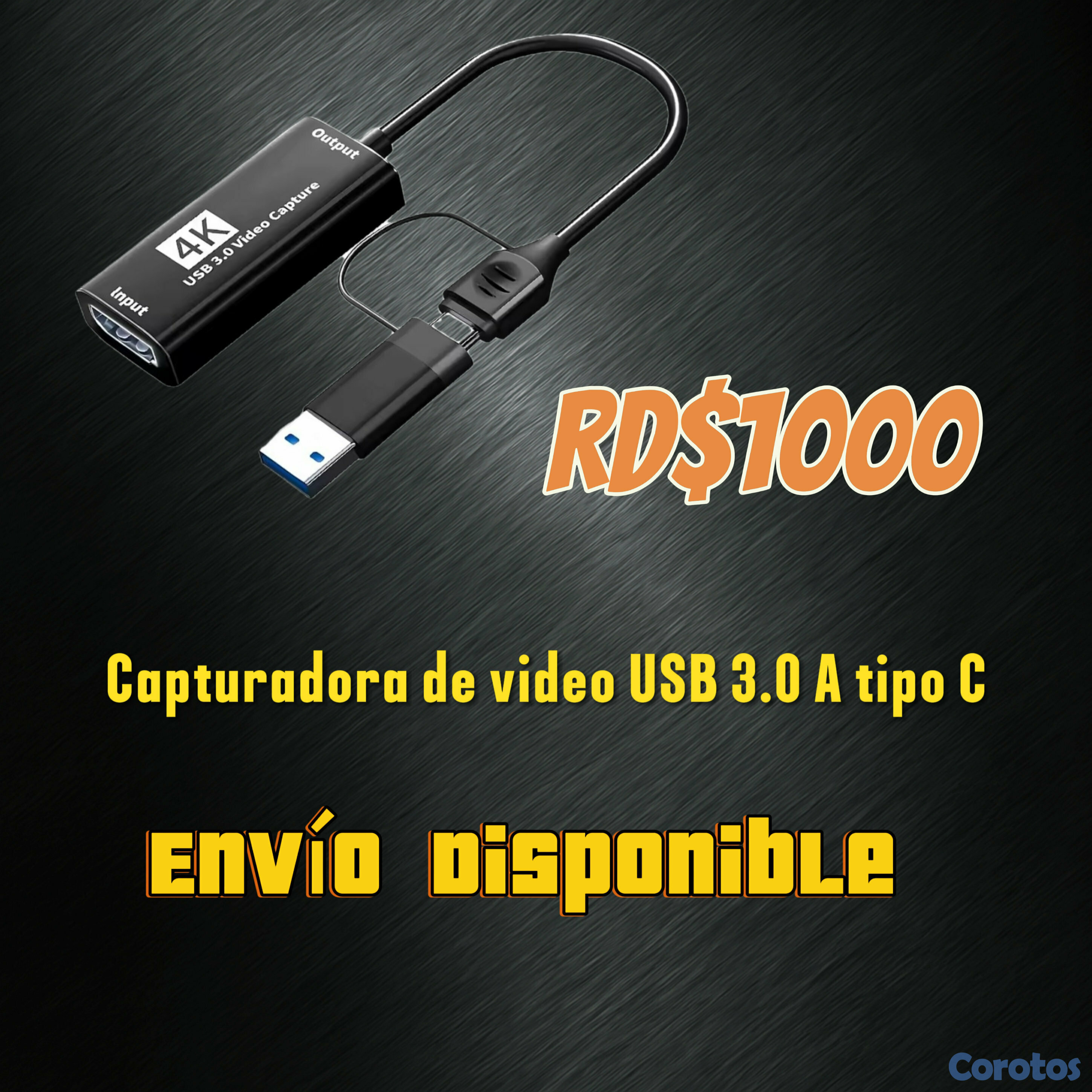 camaras y audio - Capturadora de video USB 3.0 A tipo C 1