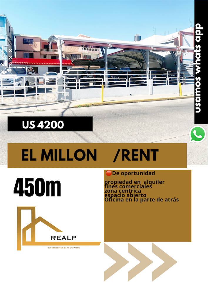 oficinas y locales comerciales - Propiedad en Alquiler en el millon 0