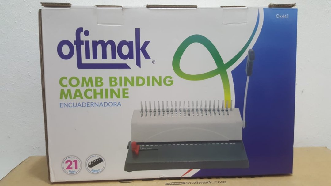 impresoras y scanners - ENCUADERNADORA ESPIRAL TRADICIONAL CUADRADO 12 HOLAS A LA VEZ 4