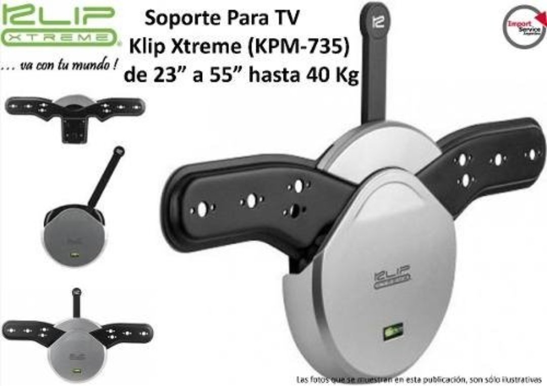 computadoras y laptops - Soporte ultradelgado (KPM-735)  PARA TV/MONITOR KLIPX 23 - 55pulgdas