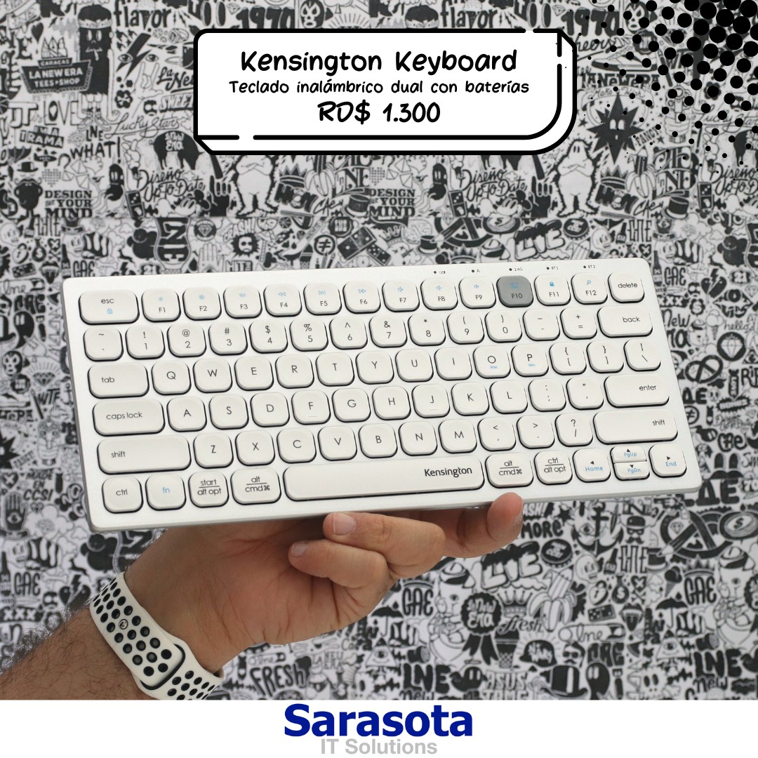 accesorios para electronica - Kensington teclado inalámbrico dual con baterías