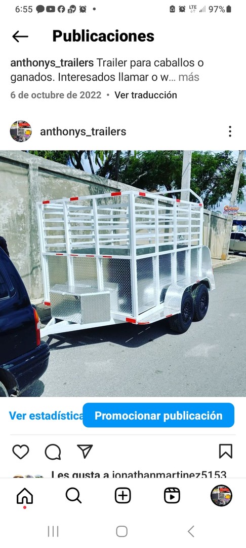 vehiculos recreativos - Trailer para u caballos avierto cerrado. 1