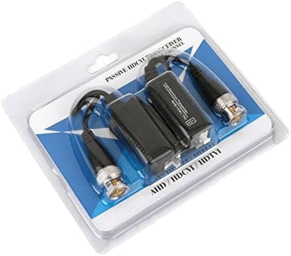 accesorios para electronica - Transceiver pasivo HDCVI Cámara CCTV de un solo canal Balun de vídeo para AHD/CV 2