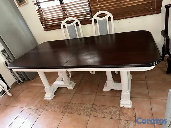 muebles y colchones - Mesa de Comedor Caoba 4
