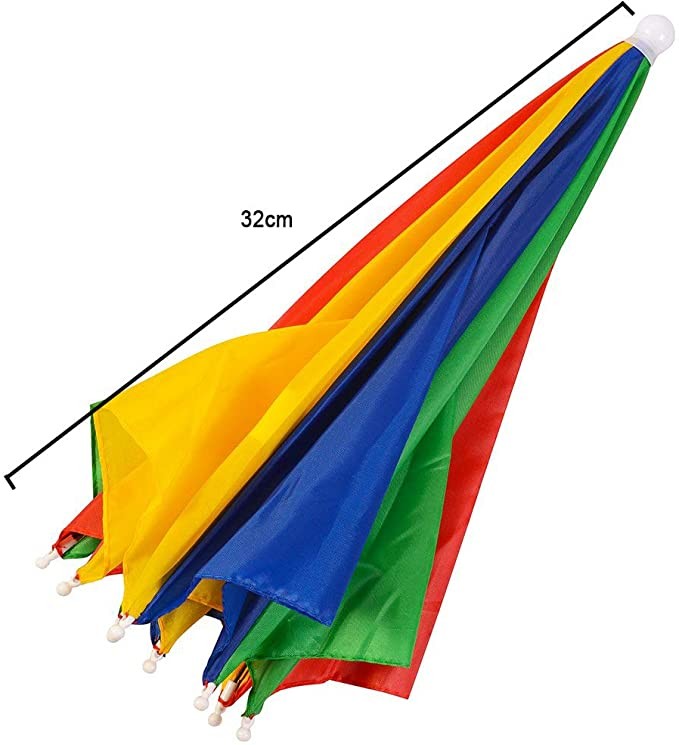 accesorios - Sombrero de Paraguas  Sombrilla Gorro de proteccion solar Adultos y Niños 5