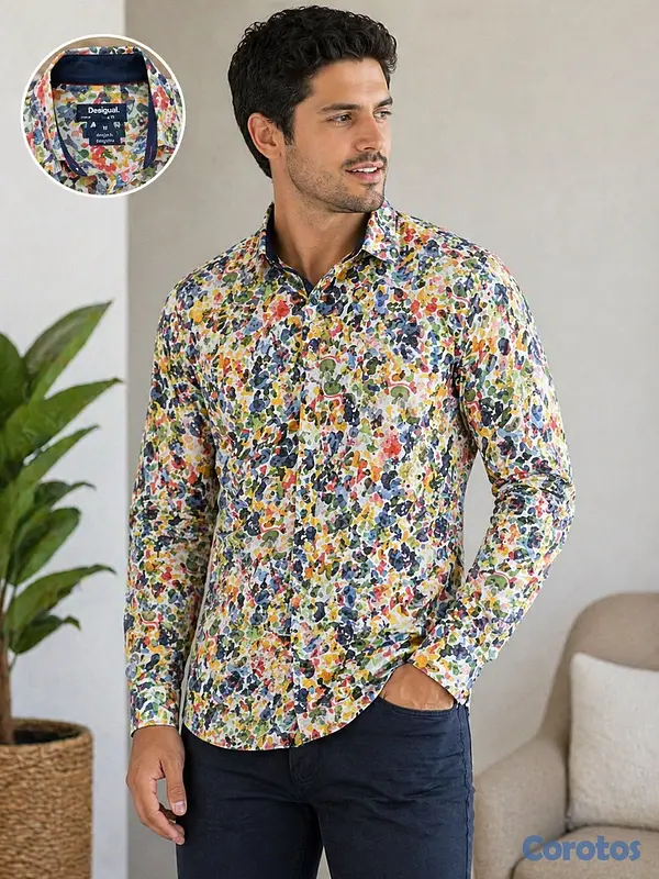 ropa para hombre - Camisa estampada (Desigual)