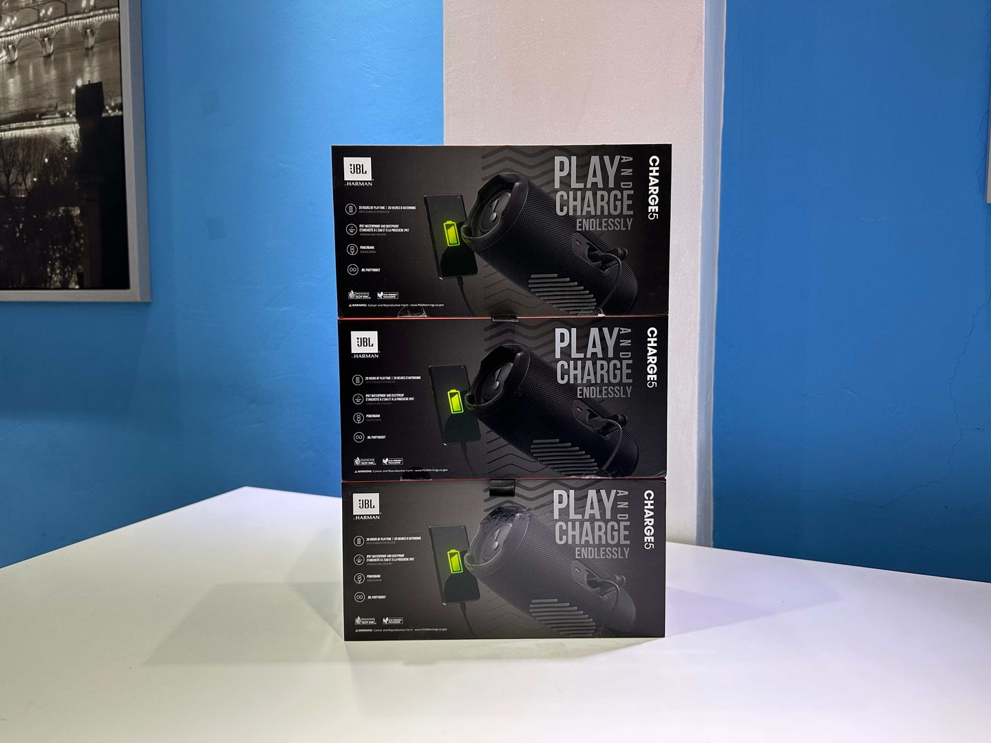 camaras y audio - Bocina JBL Charge 5 Negras Nuevas Selladas, 100% Originales, RD$ 10,500 NEG 1