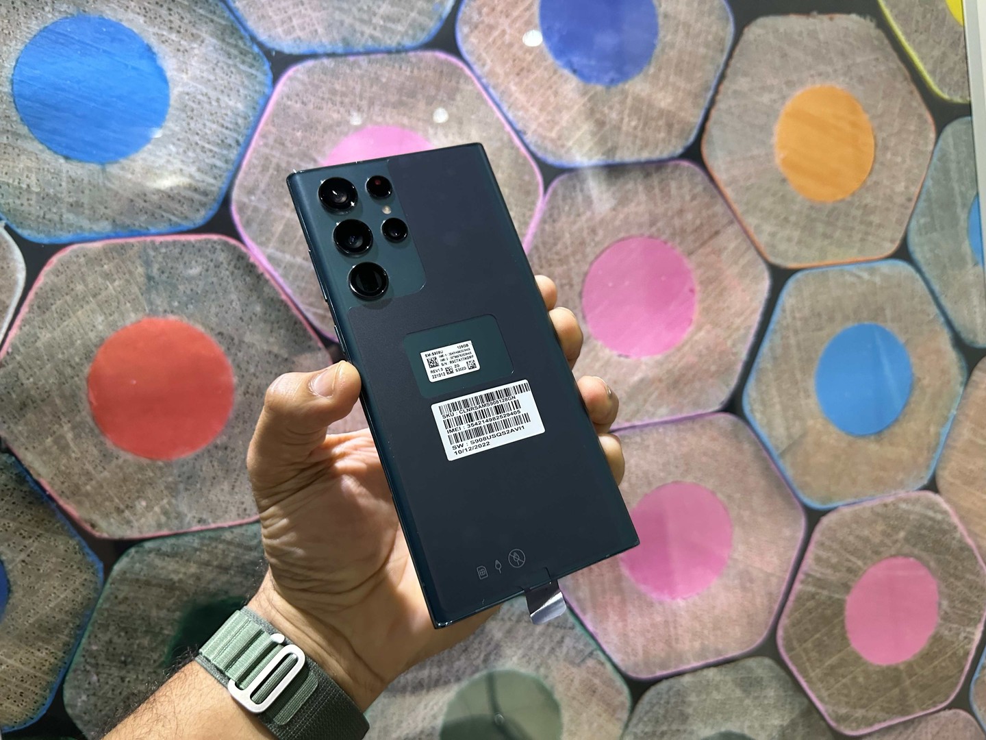 celulares y tabletas - Vendo Samsung Galaxy S22 ULTRA 128GB Green Nuevos, Desbloqueados, RD$ 42,500 NEG 1