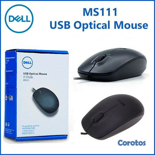 computadoras y laptops - MOUSE DELL OPTICO ALAMABRICO USB MS111
