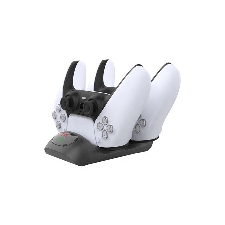 consolas y videojuegos - Cargador doble de controles Playstation p5 Cargar 2 controles al mismo tiempo 1