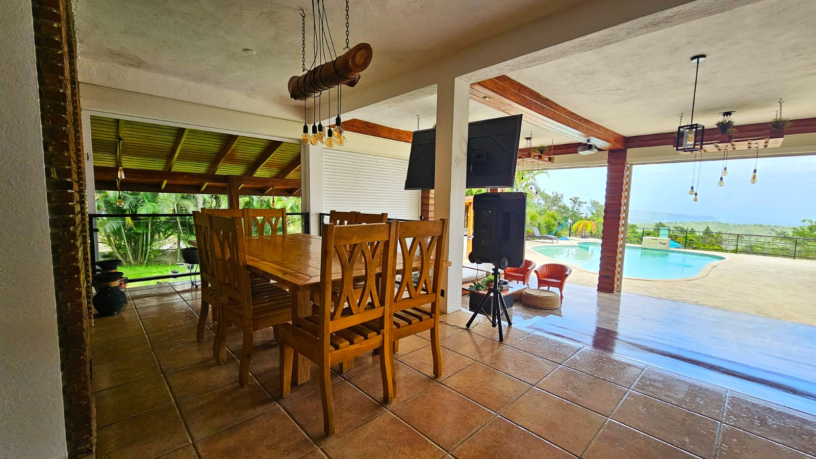casas vacacionales y villas - Villa en Jarabacoa en Venta Amueblada con Vista  4