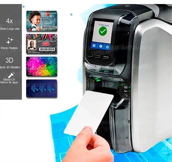 impresoras y scanners - ZEBRA ZC300 IMPRESION DE LOS  2 LADOS AUTOMATICAMENTE DE SU CARNET EN PVC  0