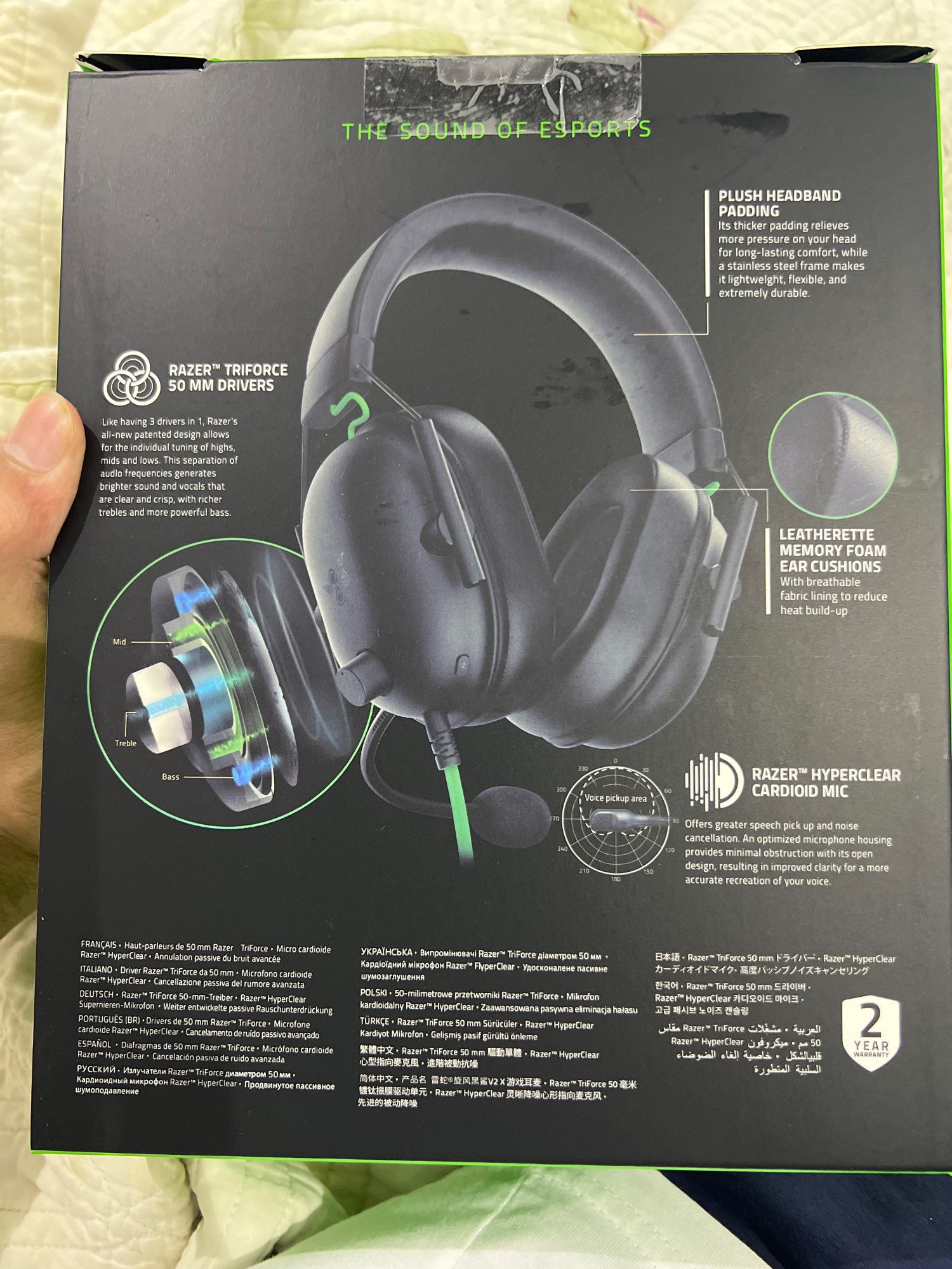 camaras y audio - ⚜️Razer Blackshark V2 X Xbox, PS4, PS5 Alta Gama ⚜️ 1