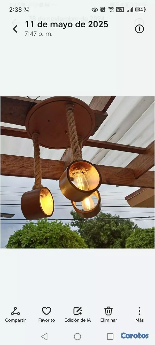 decoración y accesorios - Lámparas artesanales para Terrazas y más.  7