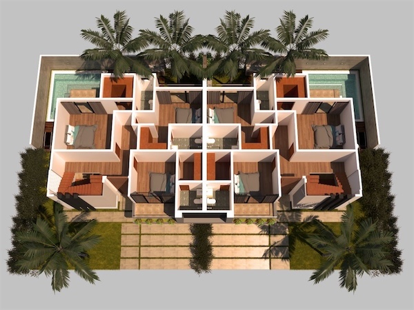 casas vacacionales y villas - Ventas de villas en downtown punta cana con 292mts 2