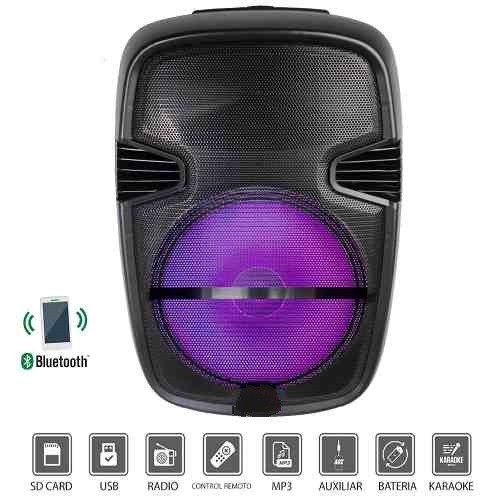 otros electronicos - Bocina de 12 pulgada KTS-1158 RGB, incluye micrófono inalambrico