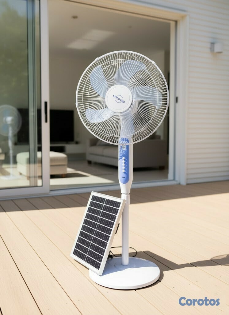 aires acondicionados y abanicos - Abanico Solar Recargable OXHALA SLP-2 Portátil 1