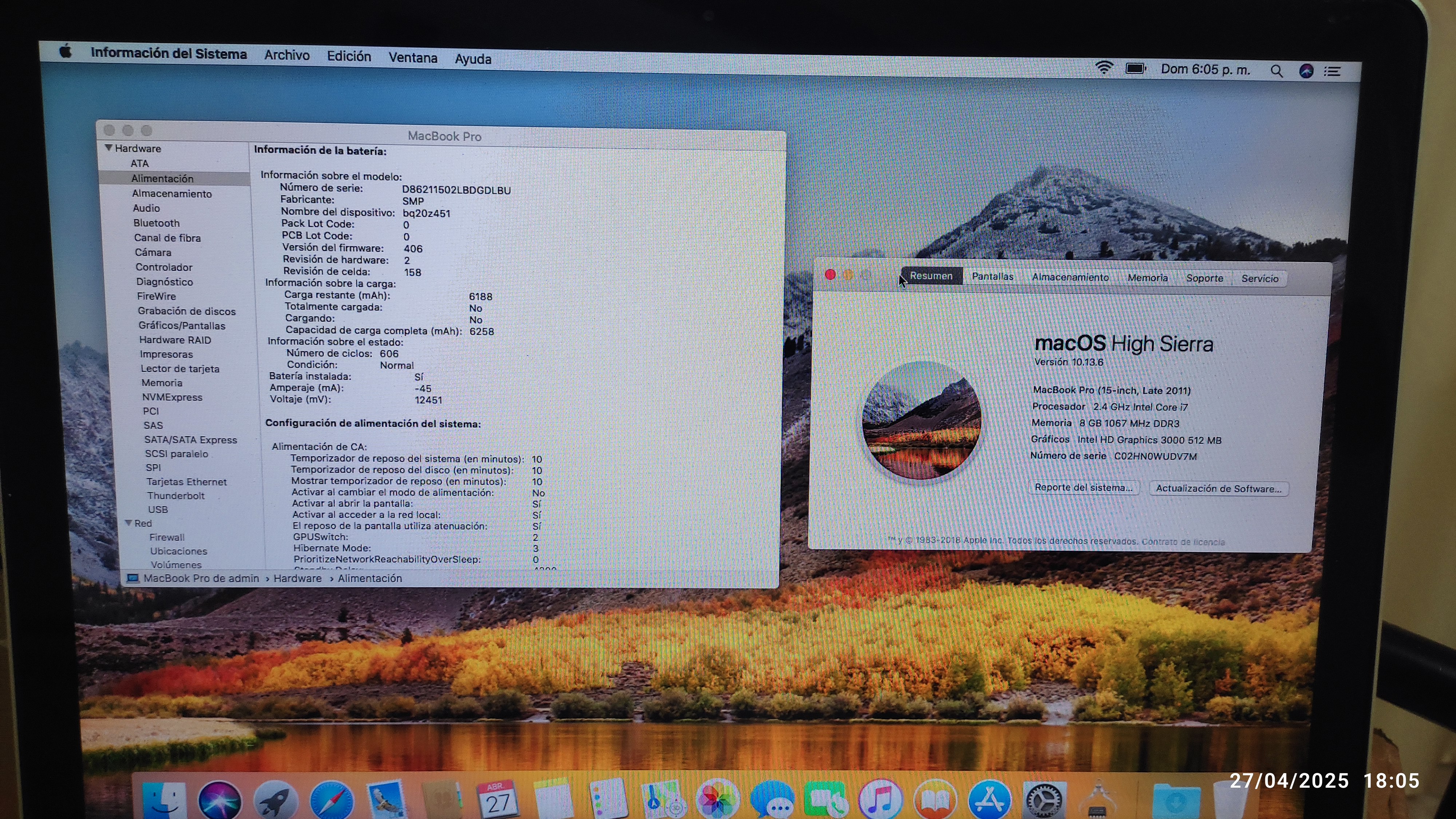 computadoras y laptops - Macbook Pro 2011 --- 15" Pulgadas 7