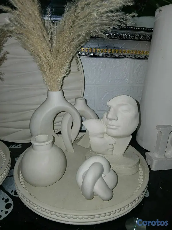 decoración y accesorios - piezas en yeso para pintar  8