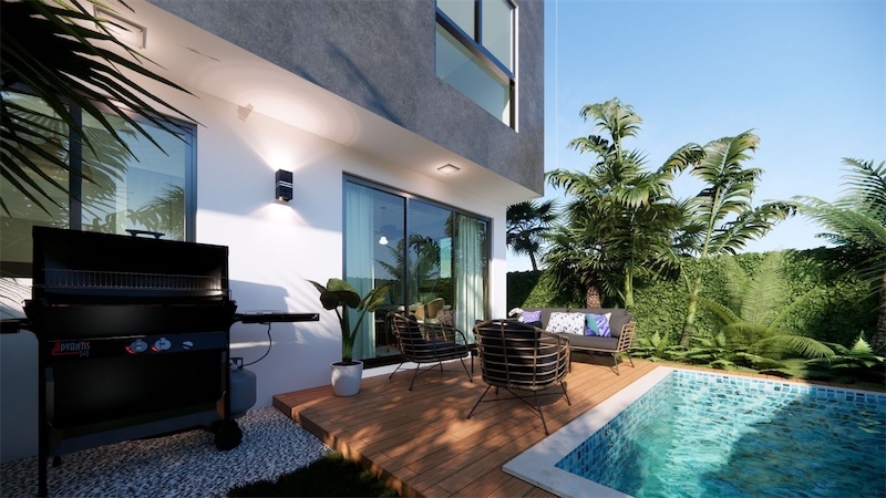casas vacacionales y villas - Venta de Villa en punta cana Costa cana Dariens Residens entrega junio 2023 2