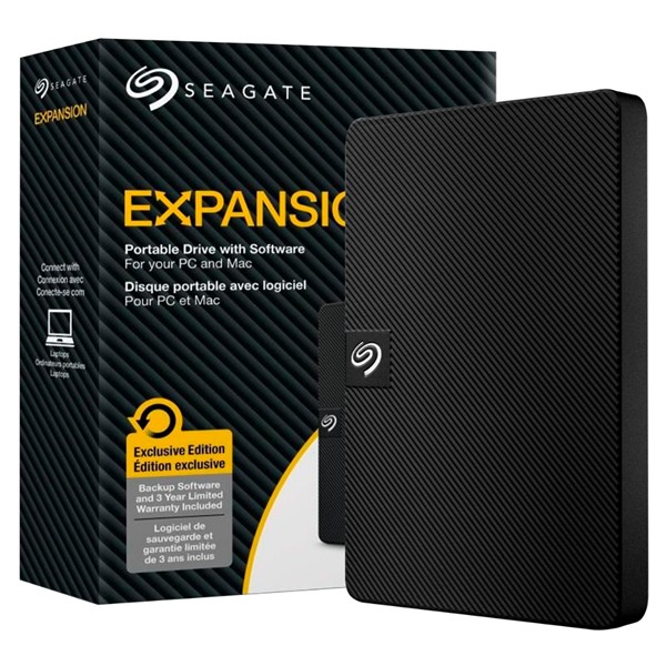 computadoras y laptops - DISCO DURO 4TB HDD EXTERNO SEAGATE EXPANSION, USB 3.0, USB 2.5, COMPATIBLE CON W 0