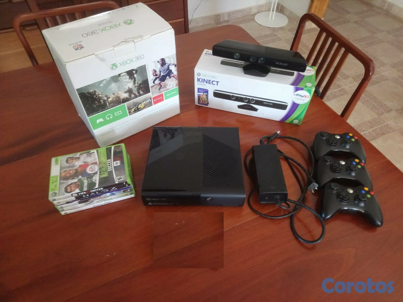 consolas y videojuegos - Xbox 360 E 250GB con Kinect, Controles & mas de 20 Juegos 4