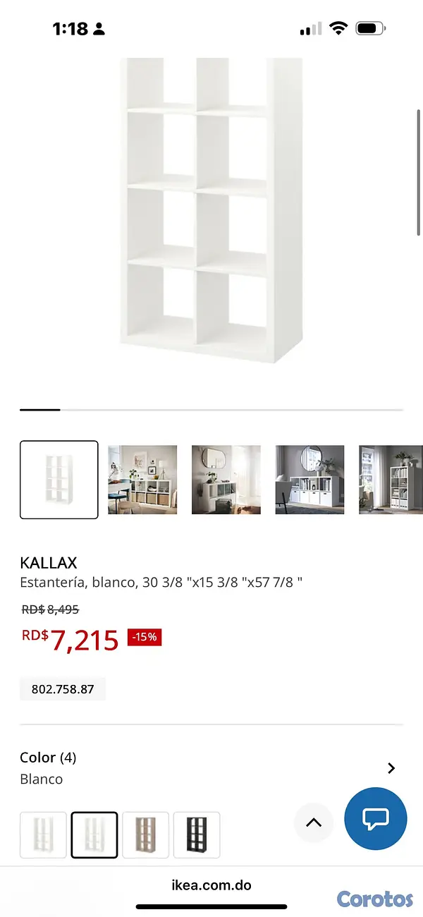 muebles y colchones - ESTANTE IKEA…como nuevo usado un mes!  4