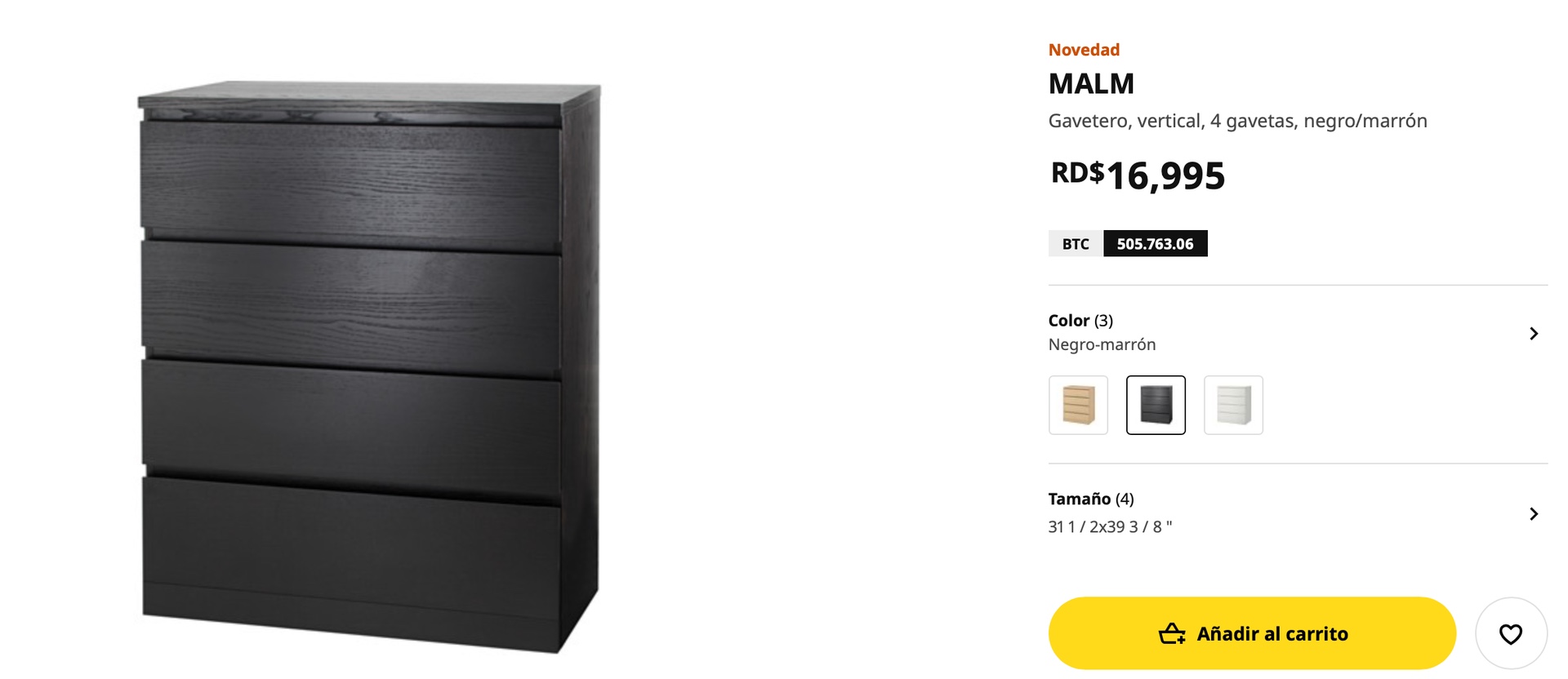 muebles y colchones - Gavetero de Ikea en muy buenas condiciones  2