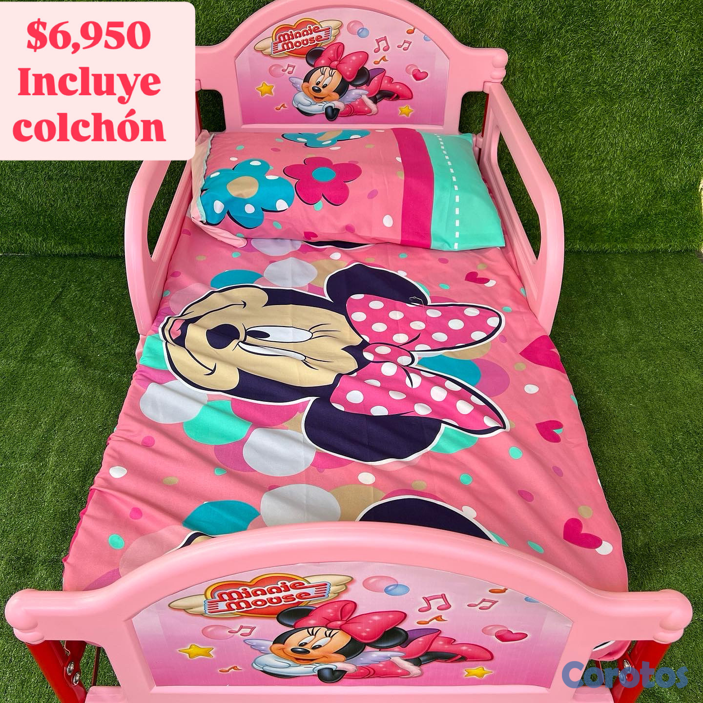 muebles - Cama importada para niñas medidas 29x54” INCLUYE COLCHÓN Nueva en su caja  1