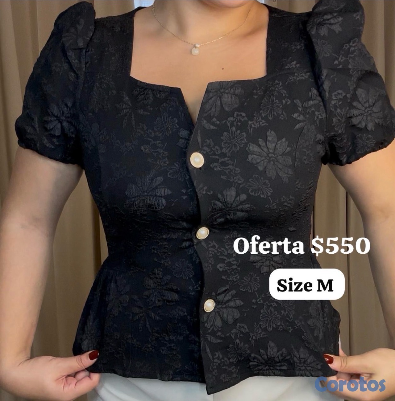 ropa para mujer - Blusas con brocado  1