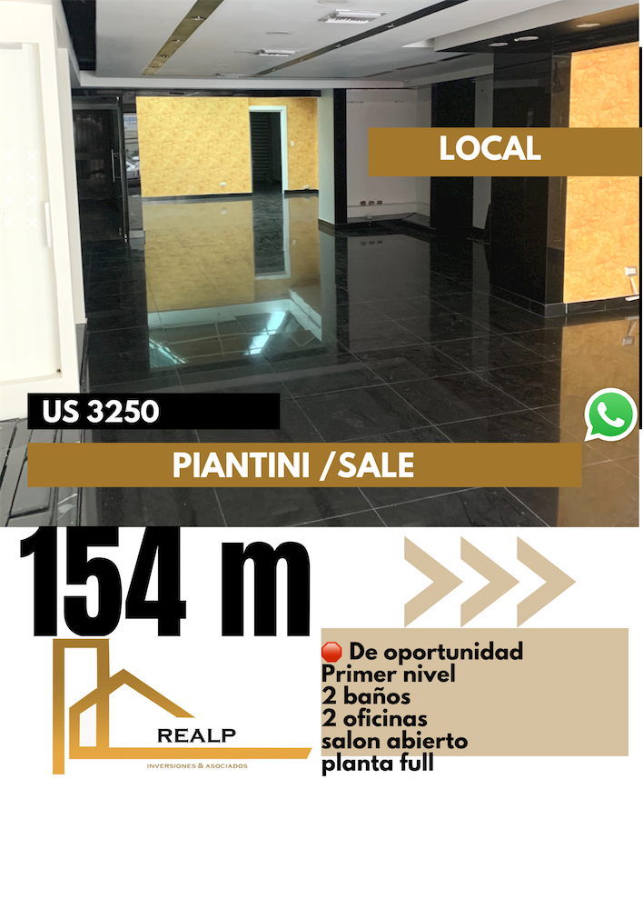 oficinas y locales comerciales - De oportunidad local en Piantini  154m 0