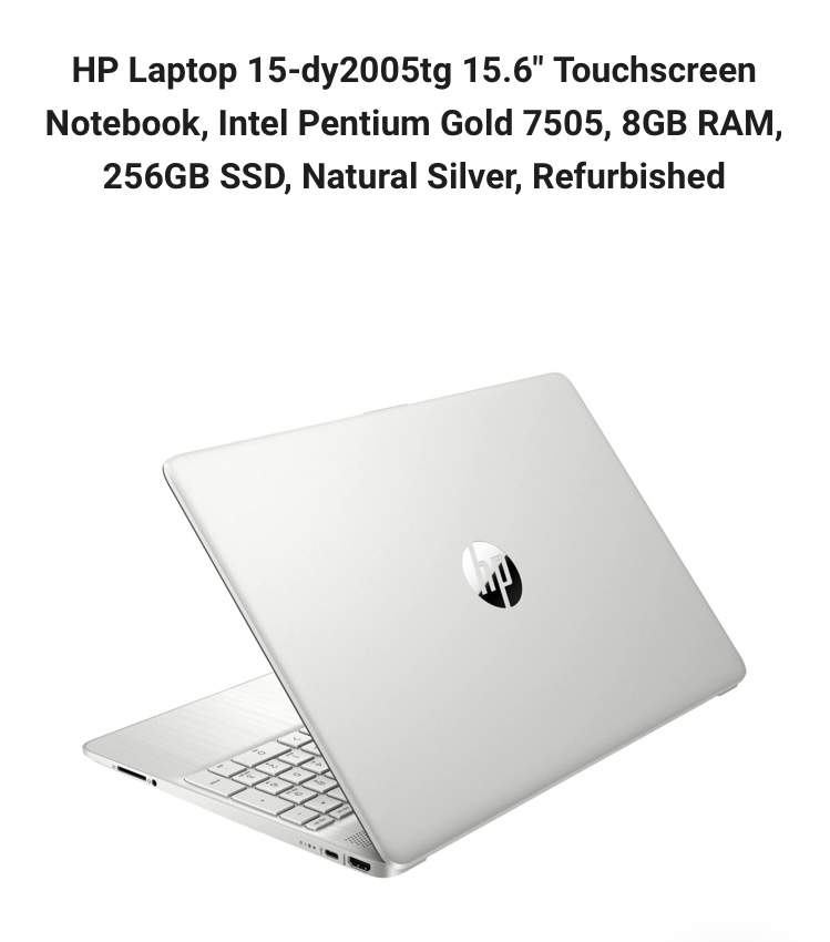 computadoras y laptops - Hp Laptop 15-dy2005tg 15.6  Touchscreen Notebook