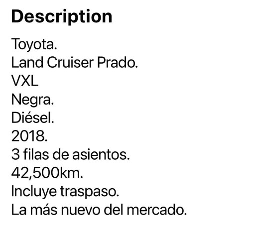 jeepetas y camionetas - Toyota prado vxl 2018 8