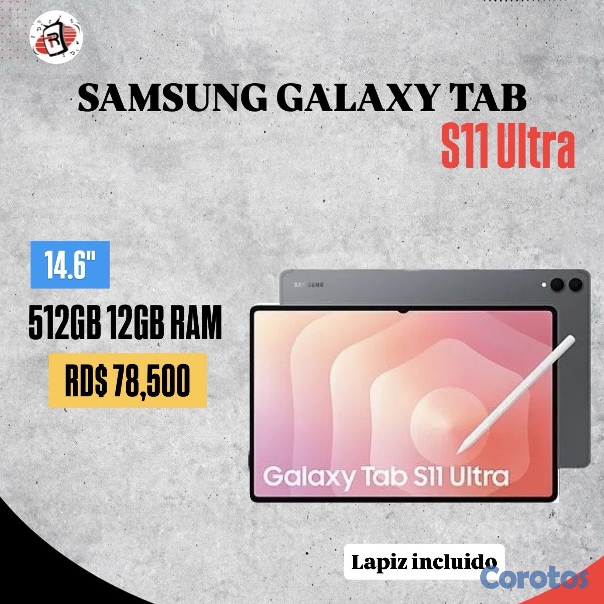 celulares y tabletas - Samsung Galaxy Tab S11 Ultra 14.6" 512GB 12GB RAM Sellada  3