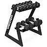 deportes - Set de Mancuernas pesas 100 libras 10 pesas Rack gym 5