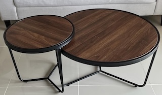 muebles y colchones - Juego de 2 mesas de centro