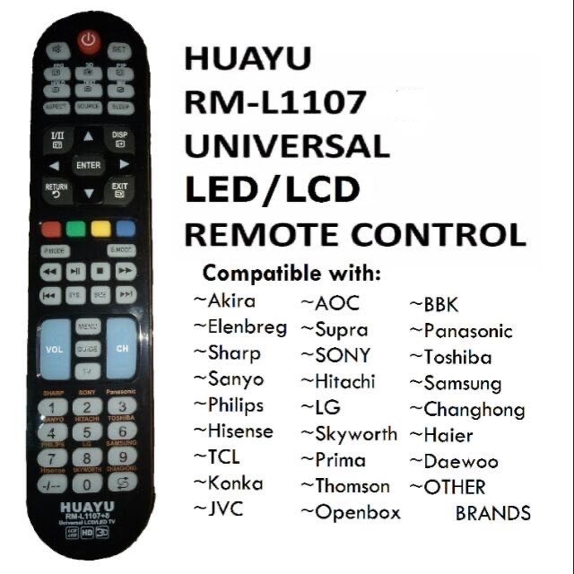 accesorios para electronica - Control remotor universal para tv HD,LED,LCD RM-L1107+12 4