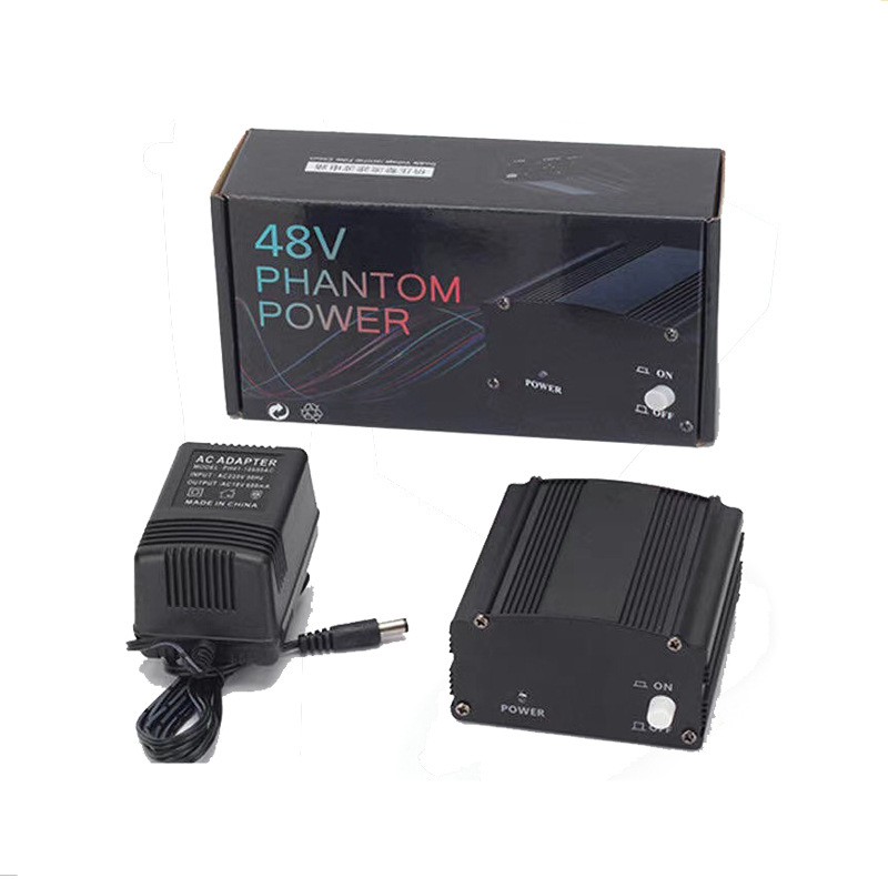 equipos profesionales - power phanthom 48v para microfono condensador fuente fantasma 1