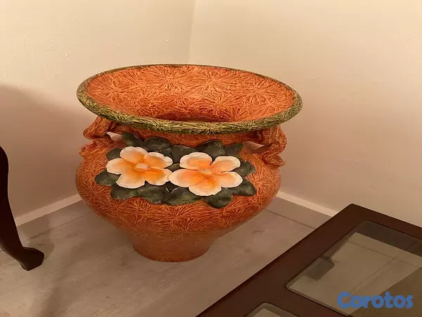 decoración y accesorios - Florero grande naranja  3